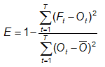 Nash-Sutcliffe efficiency factor