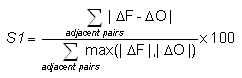 Equation for S1 score